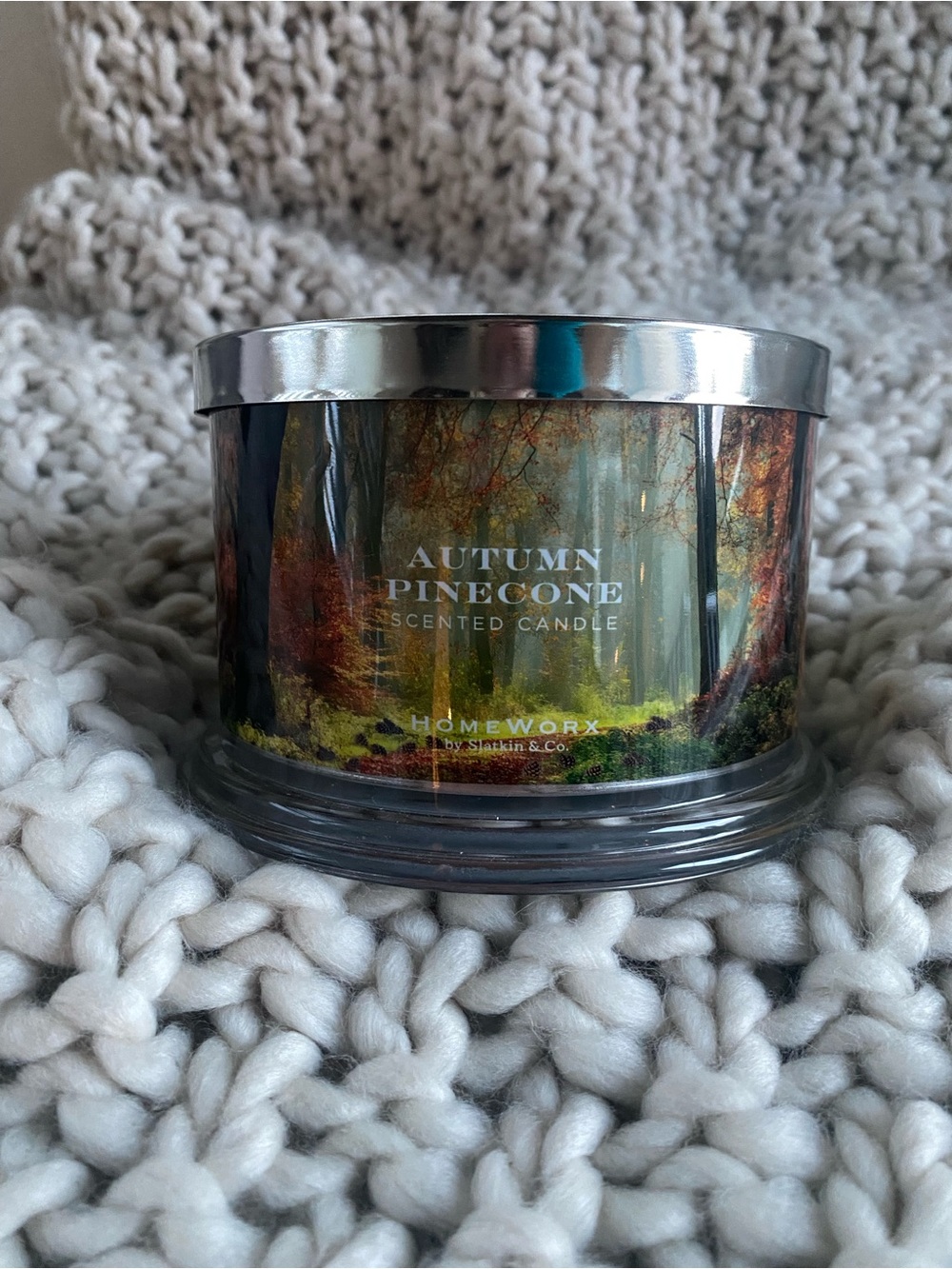 HomeWorx Autumn Pinecone Scented Candle